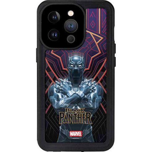 Marvel Black Panther Wakanda Salute iPhone 15 Pro Waterproof Case
